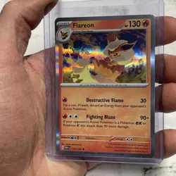 Flareon - 136/165 - Holo - 151 - Pokemon Card - NM/MT Pokemon Nintendo Rare TCG - Image 2