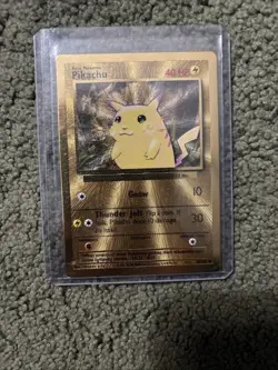 Pokemon Pikachu TCG Gold Metal Celebrations Ultra Premium Collection Card NM - Image 1