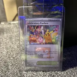 Pokemon TCG Celebratory Fanfare Ace Trainer Reward MEP 028 Promo New Sealed - Image 1