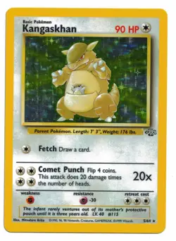 Pokemon Card: Kangaskhan HOLO 5/64 Jungle Set Vintage Rare! EX - Image 1