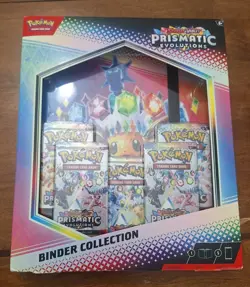 Pokemon TCG Prismatic Evolutions Binder Collection Box Factory Sealed - Image 1
