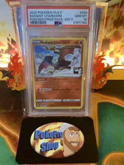 Pokemon Play Prize Pack Series 3 Radiant Charizard 020 - PSA 10 GEM MINT - Image 1
