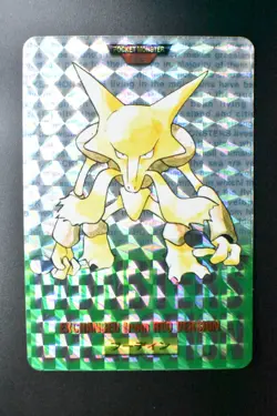 Alakazam File No. 065 Bandai Carddass Vending Green 1996 Prism Pokemon Card - Image 2