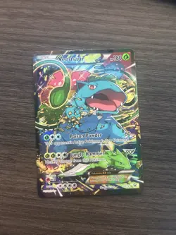 Pokemon TCG Venusaur EX Black Star Promo Full Art Holo Card XY123 - Image 1