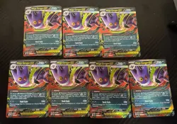 Pokemon TCG Mega Gengar EX 56/94 Phantasmal Flames Lot Of 7 - Image 1