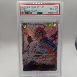 One Piece Koby OP11-119 Alternate Art - PSA 10 JPN - Image 1