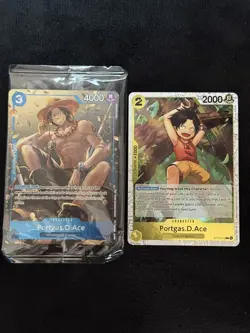 One Piece TCG: Portgas D. Ace P-074 Promo Tin Pack Set Vol. 2 Sealed English - Image 1