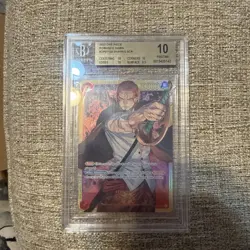One Piece TCG English Shanks OP01-120 Sec Rare BGS 10 Pristine - Image 1