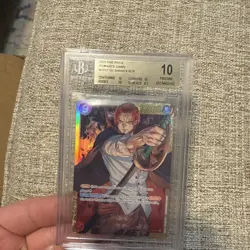 One Piece TCG English Shanks OP01-120 Sec Rare BGS 10 Pristine - Image 3