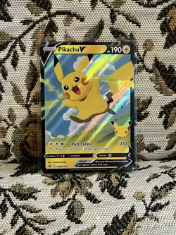 Pikachu V SWSH143 Sword & Shield Promo Celebrations Pokemon NM - Image 1