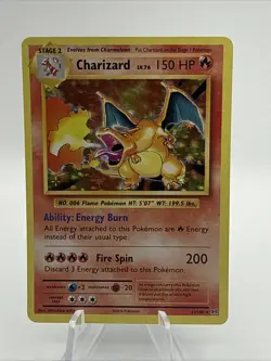 Charizard 11/108 XY Evolutions, Pokemon TCG, Holo Rare NM Near Mint Condition - Image 1