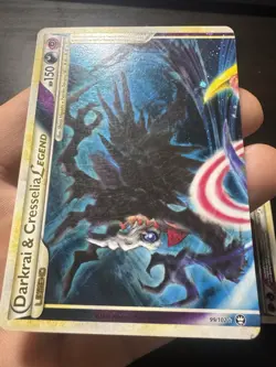 Darkrai & Cresselia Legend 99 100/102Triumphant Both Top & Bottom Pokemon Cards - Image 3