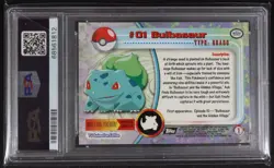 1999 Topps Pokemon TV Bulbasaur Rainbow Foil PSA 9 - Image 2