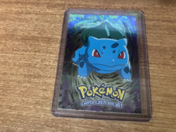 Pokemon Card Topps #01 Bulbasaur E1 of 12 FOIL Blue Label MewTwo Strikes Back - Image 1