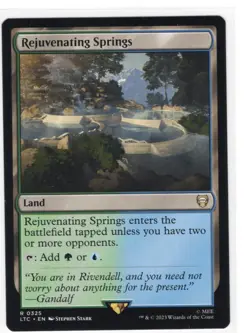 Rejuvenating Springs | Regular | NM | MTG | 0325 | Rare | LTC -Lord of the Rings - Image 1