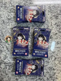 One Piece Romance Dawn English OP-01 Sleeved Sealed Booster Pack - (LOT OF 10) - Image 1