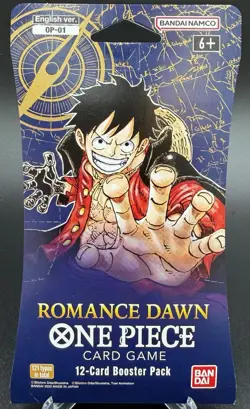 One Piece English OP-01 Romance Dawn Sleeved Booster Pack New Sealed - Image 1