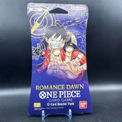ROMANCE DAWN Sleeved Booster Pack Sealed One Piece TCG English 12-Cards OP-01 - Image 1