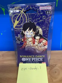 One Piece English OP-01 Romance Dawn Sleeved Booster Pack New Sealed - Image 1