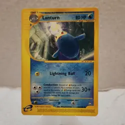 Pokemon Lanturn Aquapolis 20/147 Rare 80 HP Regular Stage 1 English - Image 1