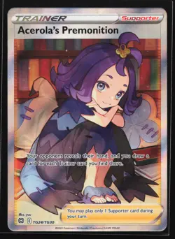 Acerola's Premonition TG24 Brilliant Stars Trainer Gallery Ultra Rare Pokemon - Image 1
