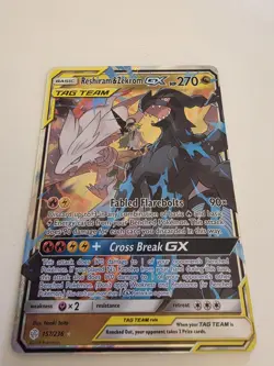 Pokemon - Reshiram & Zekrom GX - SM Cosmic Eclipse - TAG TEAM - 157/236 - NM - Image 2