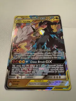 Pokemon - Reshiram & Zekrom GX - SM Cosmic Eclipse - TAG TEAM - 157/236 - NM - Image 1