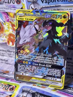 Reshiram & Zekrom GX 157/236 Ultra Rare Cosmic Eclipse Pokemon Nm Pack Fresh - Image 3
