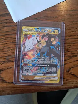 Reshiram & Zekrom GX Tag Team 157/236 Sun & Moon Cosmic Eclipse Pokemon Card Nm - Image 1