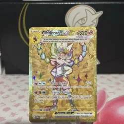 Pokemon - Cinderace EX SVP163 Scarlet & Violet Black Star Promo LP - Image 1
