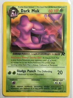 Dark Muk Team Rocket 41/82 MP-LP Pokemon Card - Image 1