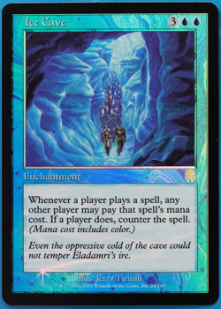 Ice Cave FOIL Apocalypse NM Blue Rare MAGIC GATHERING CARD (ID# 507177) ABUGames - Image 1