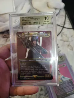 Noctis Prince of Lucis MTG Final Fantasy Borderless Surge Foil Card BGS 10 - Image 1