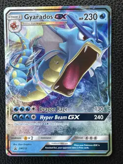 Gyarados GX SM212 SM 212 Pokemon Sun & Moon Promo Ultra Rare Card LP - Image 1
