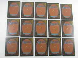 MAGIC THE GATHERING 4th EDITION COMPLETE 15 CARD SET OF LANDS NM ENGLISH MTG - Image 2