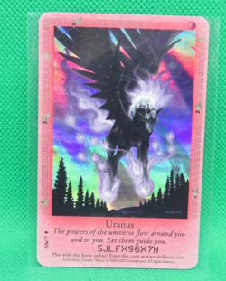 Bella Sara Horse Trading Card Game Uranus #S16/17 Shiny Foil Ancient Lights - Image 1