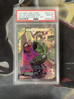Dragon Ball Super Card Game Cell Xeno, Unspeakable Abomination Mythic PSA 10 - Image 1