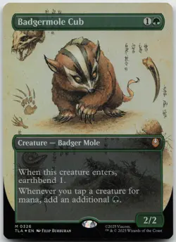 Badgermole Cub (Borderless) M Avatar: The Last Airbender 326 NMFoil - Image 1