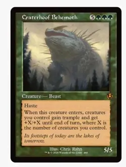 1x MTG Craterhoof Behemoth (Retro) Innistrad Remastered Mythic! NM Mint! - Image 1
