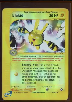 Elekid Reverse Holo Rare 9/147 Pl/HP E Series Aquapolis Pokemon - Image 1