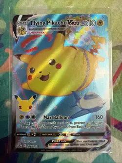 Pokemon TCG Flying Pikachu VMAX 007/025 Celebrations Ultra Rare NM/M - Image 1