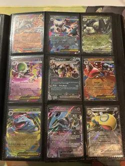 Pokemon Binder with over 100 cards, most of them are ex but a few art rares - Image 5