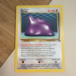 Pokemon TCG Ditto Fossil Set Non-Holo Rare #18/62 LP-NM - Image 1