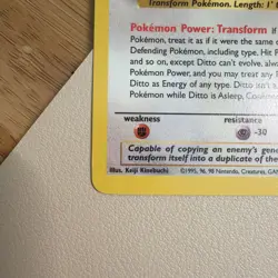 Pokemon TCG Ditto Fossil Set Non-Holo Rare #18/62 LP-NM - Image 2