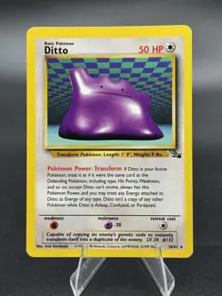 Ditto - 18/62 - Fossil Unlimited 1999 - WOTC - Non Holo - LP/MP - Pokemon TCG - Image 1