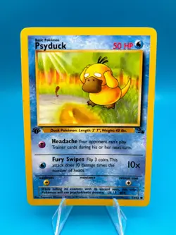Pokemon TCG Fossil #53/62 Psyduck 1st Edition LP - Image 1