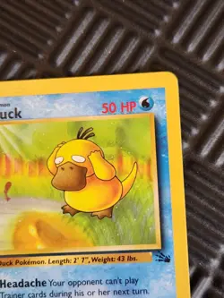 1st Edition Psyduck 53/62 Pokemon TCG WOTC Base Set Fossil LP - Image 4