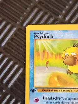 1st Edition Psyduck 53/62 Pokemon TCG WOTC Base Set Fossil LP - Image 5