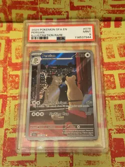 Pokemon TCG - Persian 078/064 Shrouded Fable PSA 9 Mint English Card - Image 1
