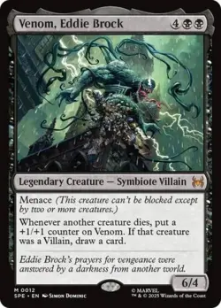 Venom, Eddie Brock - Damaged / Poor MTG Marvel's Spider-Man: Eternal-Legal - Image 1
